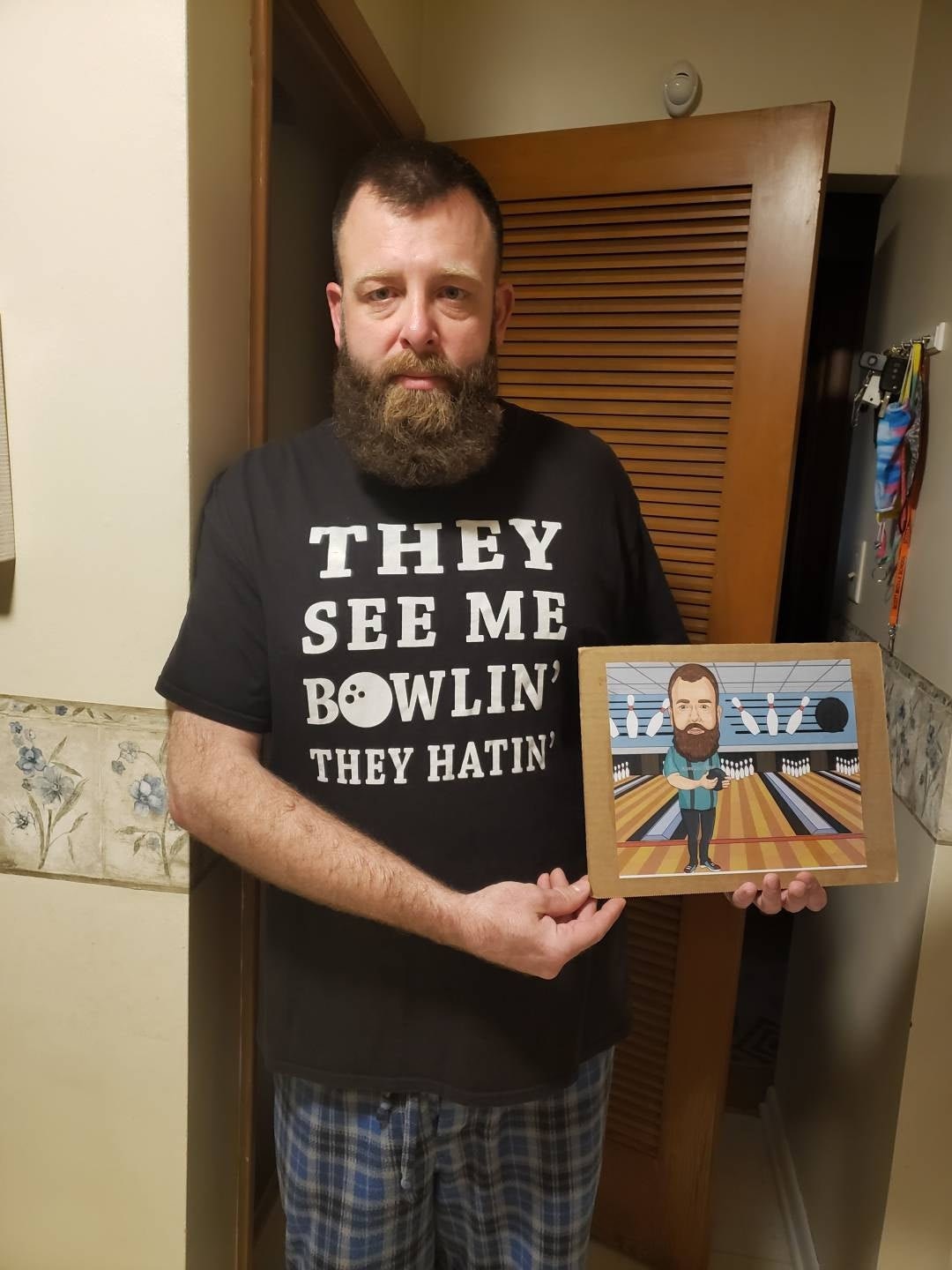 Weinliebhaber Karikatur vom Foto