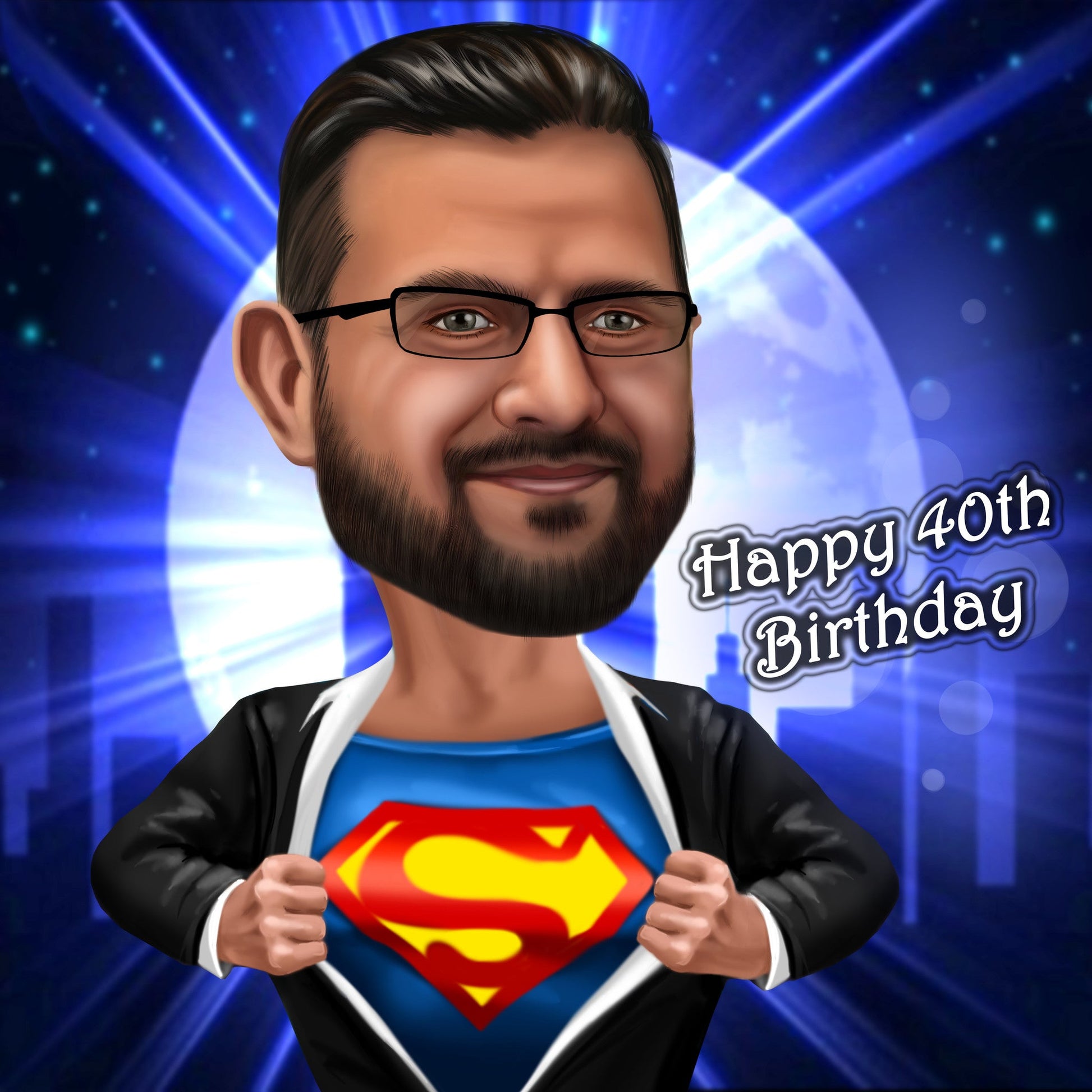 Karikatur Superheld - Karikaturen-Online - 2