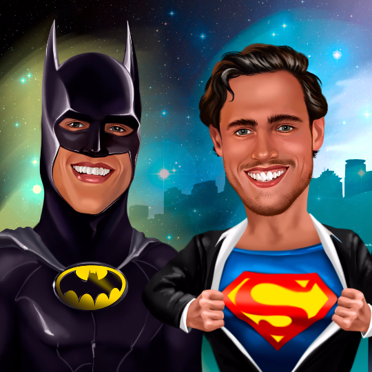 Karikatur Superheld - Karikaturen-Online - 4