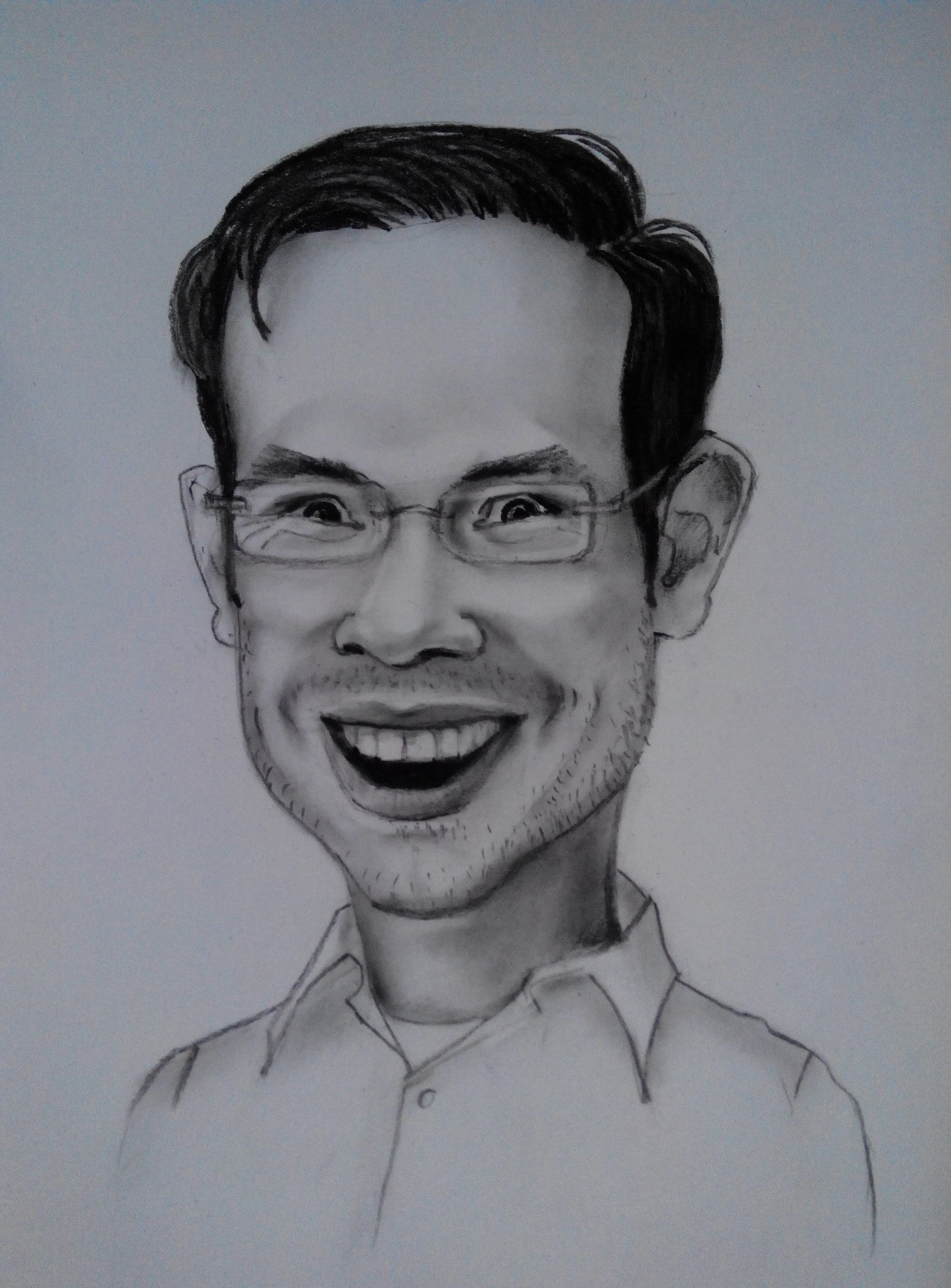 1 Person - Portrait Karikatur (Bleistift) - Karikaturen-Online - 6